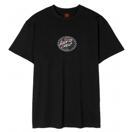 Tee Shirt Men Santa Cruz Collage Oval Dot Black