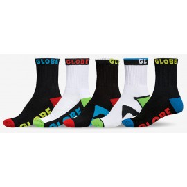Globe Junior Destroyer Crew Socks - 5-Pack