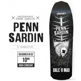 Skateboard Old School Deck Dreuz 9.0" Penn Sardin 2-9, Extra Strong