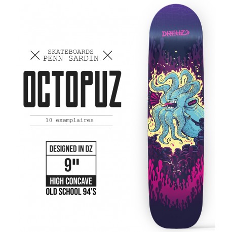 Plateau de Skate Dreuz Octopuz Old School 9.0"
