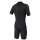 Shorty Sooruz Men Fly Back Zip Organic Oysterprene 2/2mm Black