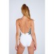 Maillot de Bain 1 Pièce Banana Moon Ophelia Palmspring Blanc