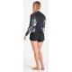 C-Skins Nuwave UV Premium Womens Long Sleeve Vest Raven Black Tropical