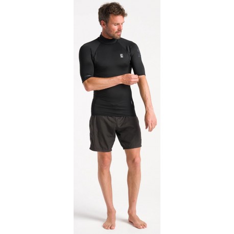Lycra Homme C-Skins Manche Courte NuWave Rash X Black