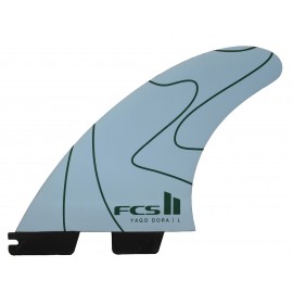 Ailerons FCSII Yago Dora PC Tri Fins Flux Charcoal Medium