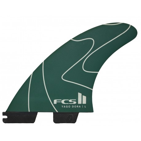 Ailerons FCSII Yago Dora PC Tri Fins Flux Pulse Green Large