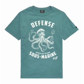 Tee Shirt Enfant Stered Défense Sous Marine Emeraude