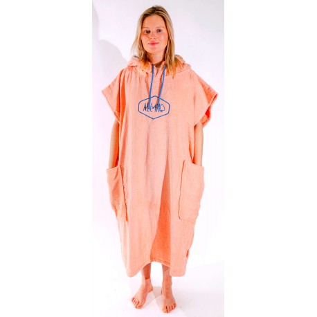 Poncho All-in Classic Coral Blue