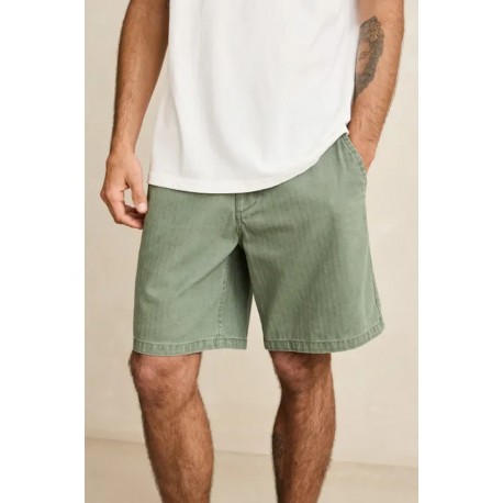 Short Rhythm Essential Herringbone Olive