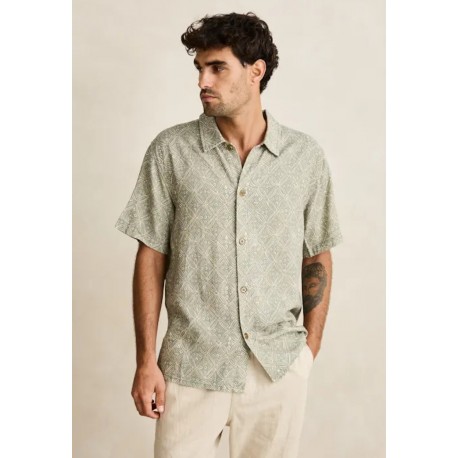 Chemise Rhythm Manche Courte Java Shirt SMS Olive