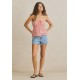 Haut Femme Rhythm Kirra Check Strapless Top Pink