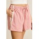 Short Femme Rhythm Kirra Check Pink