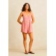 Rhythm Kirra Check Romper Pink