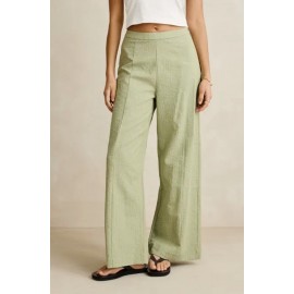 Rhythm Woman Vista Sripe Wide Leg Pant Olive