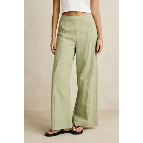 Rhythm Woman Vista Sripe Wide Leg Pant Olive