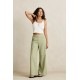 Pantalon Rhythm Femme Vista Sripe Wide Leg Olive