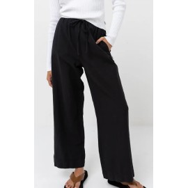 Rhythm Classic Drawstring Women Pant Black