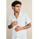 Chemise Rhythm Manche Courte Novelty Stripe White
