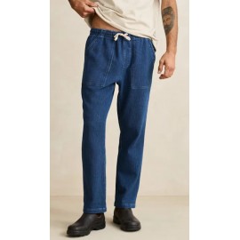 Rhythm Textured Wale Jam Pant Washed Indigo