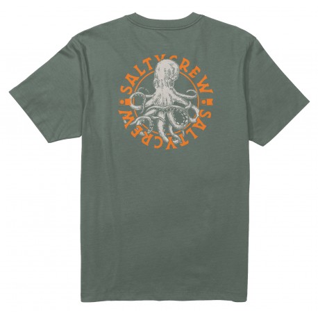 Tee Shirt Homme Salty Crew Tentacles Laurel Wreath