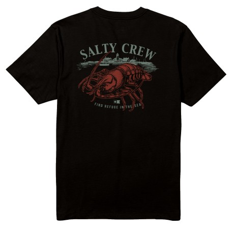 Tee Shirt Homme Salty Crew Shelled Noir