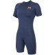 Shorty Femme Manche Courte Sooruz Fly Back Zip 2/2mm Navy
