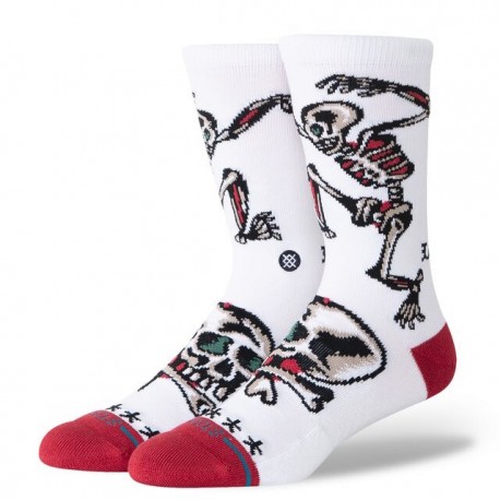Chaussettes STANCE Skeleton Crew White