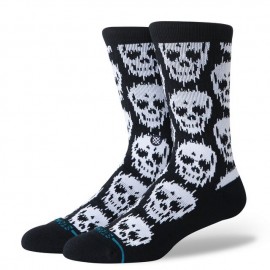 Chaussettes STANCE Static Skull Crew Black