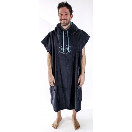 Poncho All-in Classic Black Turquoise