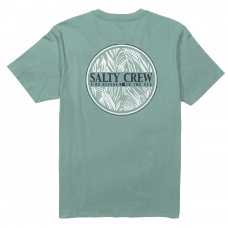 Men's Tee Shirt Salty Crew Split Fill Short Sleeve Mackarel