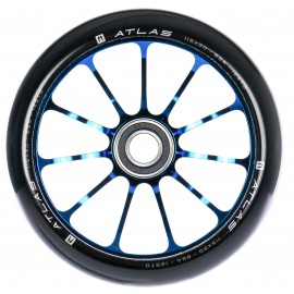Ethic DTC Atlas 12 STD Chrome Blue Scooter Wheel