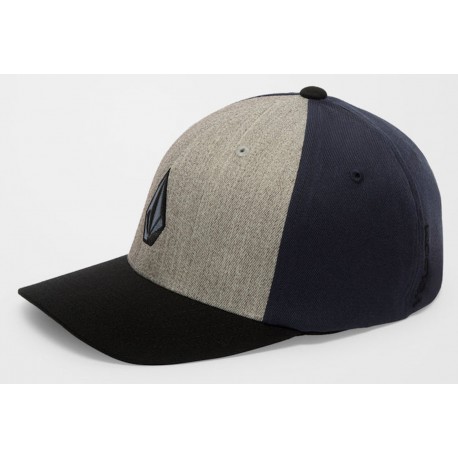 Casquette Volcom Full Stone Heather Flexfit Storm Blue
