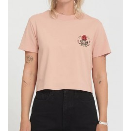 VOLCOM Dial Crop Women's T-Shirt - Misty Rose