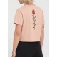 Tee Shirt Femme VOLCOM Dial Crop Misty Rose