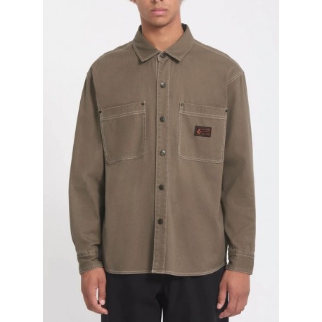 Chemise Manches Longues Homme VOLCOM Levelstone Earth