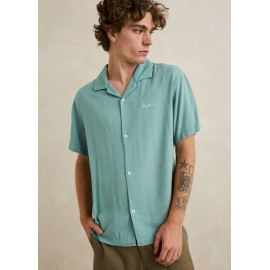 Rhythm Short Sleeve Shirt Lucas Seafoam