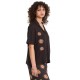 Chemise Femme Volcom EMB Midnite Ramble Top Vintage Black