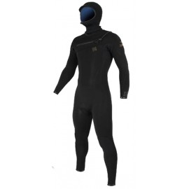 Combinaison à Cagoule Sooruz Homme Fighter Organic Os Chest Zip 5/4/3mm Black