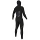 Combinaison à Cagoule Sooruz Homme Fighter Organic Os Chest Zip 5/4/3mm Black
