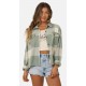 Chemise Femme Salty Crew Nomad Flannel Slate Grey