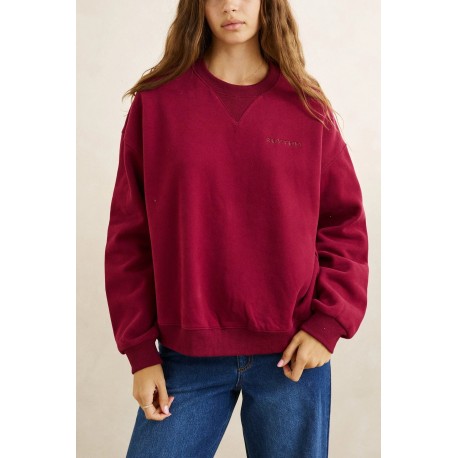 Sweatshirt Femme Rhythm Everyday Crew Neck Fleece Plume