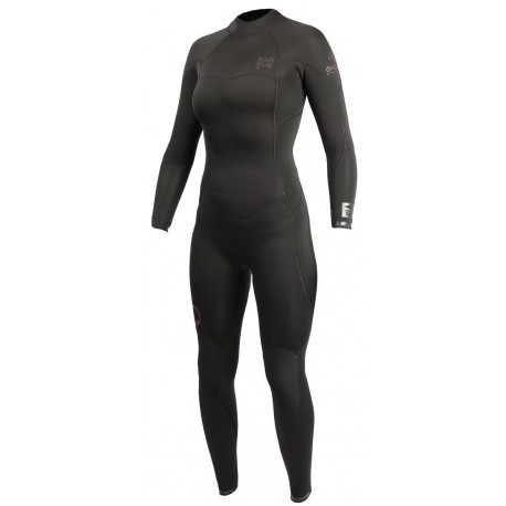 Combinaison Sooruz Femme Divine Organic Oysterprene Back Zip 5/4mm Black