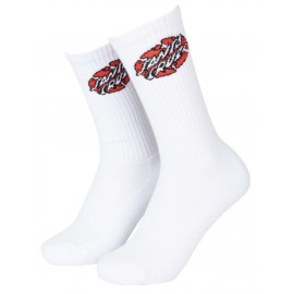 Chaussettes Santa Cruz Broken Dot Blanche