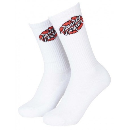 Chaussettes Santa Cruz Broken Dot Blanche