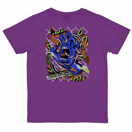 Santa Cruz Youth Damaged Hand Fresh Purple T-shirt