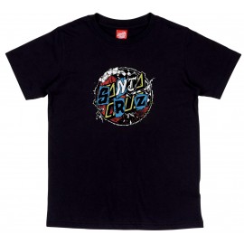 Tee Shirt Enfant Santa Cruz Youth Pay Off Front Noir