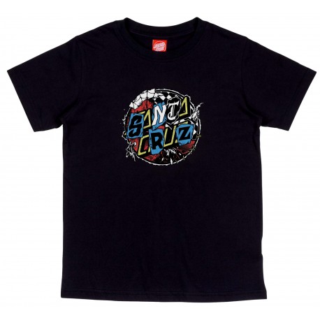 Tee Shirt Enfant Santa Cruz Youth Pay Off Front Noir