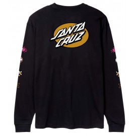 Tee shirt Manches Longues Santa Cruz Knibbs Cryptic Noir