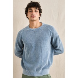 Sweat Homme Rhythm Polu Crew Knit Blue