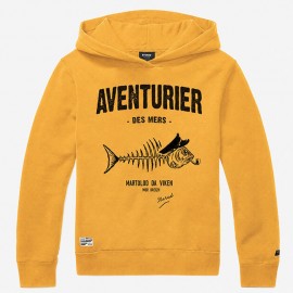 Sweat Capuche Enfant Stered Aventurier Pesk Jaune